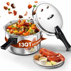 WantJoin 13-Quart Aluminum Pressure Cooker