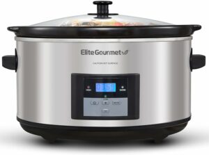 Elite Gourmet MST-900D 8.5-Quart Digital Slow Cooker