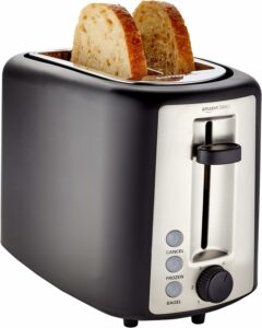 Amazon Basics 2-Slice Toaster 900W with Extra-Wide Slots