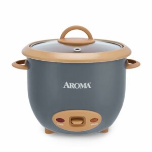 AROMA 6-Cup Rice Cooker with PFAS-Free Ceramic Surface (1.5-Quart)