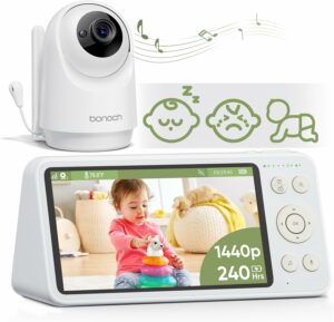 bonoch 5.5-Inch 1440p Baby Monitor with Camera (No Wi-Fi)