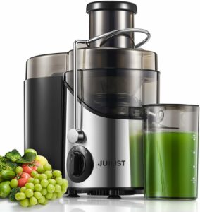 Juilist 800W Juicer with 3-Inch Wide Mouth and 3-Speed Settings