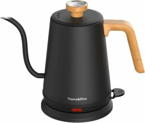 Nueve&Five Gooseneck Electric Kettle 1L 1000W with Thermometer