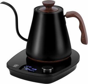 YDDZZM Gooseneck Electric Kettle 0.9L 1000W with Temperature Control