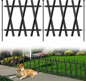 COLRASN 13-Inch No-Dig Garden Fence (5-Panel)