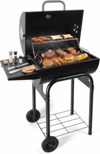 SUNLIFER Barrel Charcoal Grill with Side Table product image
