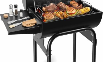 SUNLIFER Barrel Charcoal Grill with Side Table product image