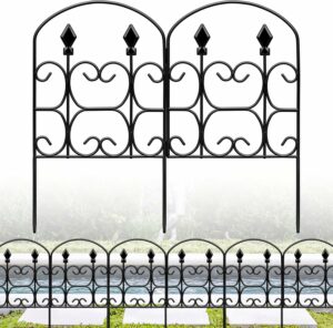 QIAOKAIYAN 24.5in x 10.8ft No-Dig Fence (5-Pack)