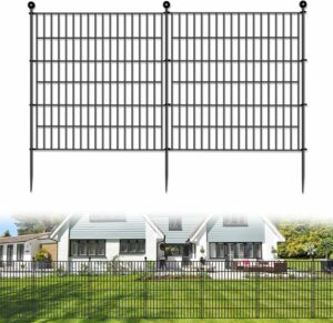 jinligogo 5-Panel No-Dig Fence 32x11.8ft Animal Barrier