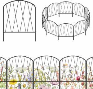 Shinoske 17-Inch x 11-Ft Decorative Garden Fence (10-Pack)