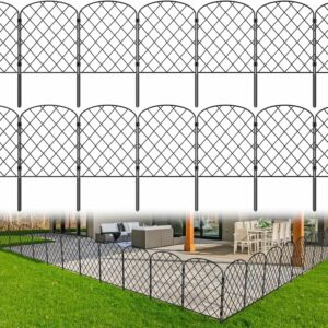 PINPON 27ft x 24in Metal Garden Fence (25-Pack)