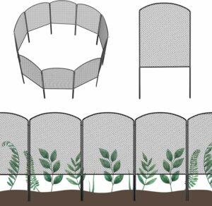 OUSHENG 24-Inch x 10-Foot Metal Mesh Decorative Fence