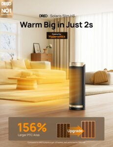 Dreo Space Heater 1500W with Thermostat 70° Oscillation