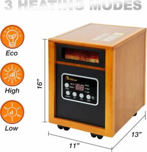 Dr. Infrared Heater 1500W Portable Space Heater (Original)