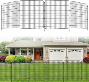 FNXAOR 36-Inch x 25-Ft Decorative Fence (10-Panel)