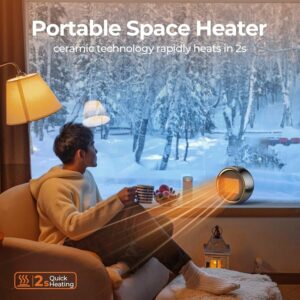 ASNUG 500W PTC Ceramic Space Heater