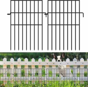 FOKEP 10-Panel No-Dig Fence 17in x 10.8ft Animal Barrier