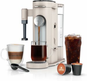 Ninja PB055AST XL Single-Serve Coffee Maker with Built-In Frother