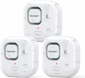 TECKNET Water Leak Detector 120dB Alarm (3-Pack)