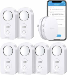 Govee Water Detectors 6-Pack with Wi-Fi Gateway & App Alerts
