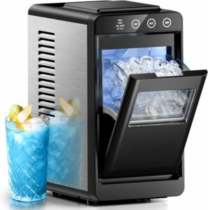 Electactic Countertop Ice Maker 26-Lbs/24H 8-Pcs/6-Mins (Self-Cleaning)