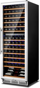 ICEVIVAL 154-Bottle Wine Refrigerator Dual Zone 24-Inch