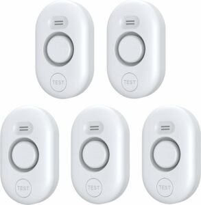 METAK Water Leak Detector 5-Pack with 100dB Alarm