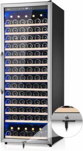 Velieta 24-Inch Wine Cooler 179-Bottle Refrigerator