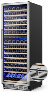 FoMup 24-Inch 180-Bottle Dual Zone Wine Cellar