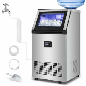 Velieta 200 Lbs/24H Undercounter Ice Maker with 35 Lbs Bin