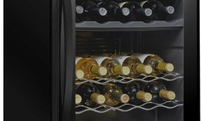 NutriChef PKCWCDS335.5 33-Bottle Dual-Zone Wine Cooler product image
