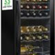 NutriChef PKCWCDS335.5 33-Bottle Dual-Zone Wine Cooler product image
