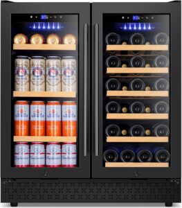 Tylza 30-Inch Dual-Zone Wine Cellar (29 Bottles, 110 Cans)