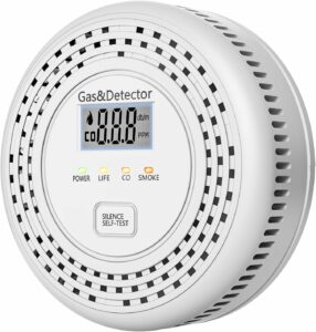 Soewolit Smoke and Carbon Monoxide Detector Combo with Display (1-Pack)