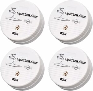 WER Water Leak Alarm Sensor 90dB (2-Pack)