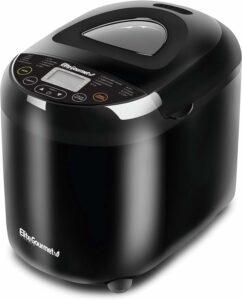 Elite Gourmet EBM8103B Programmable Bread Maker 2-Lb 19-Function