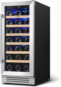 Yeego 15-Inch Wine Fridge 33-Bottle Single Zone