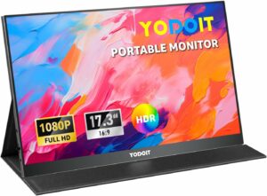 Yodoit 17.3-Inch 1080p Portable Monitor