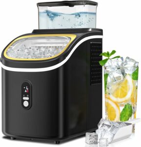 Electactic Countertop Ice Maker 34Lbs/Day with External Water Tank