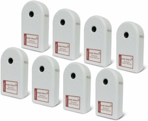 Zircon Contractor Pack of Leak Alert Electronic Water Detectors, Batteries not included, White, 8-Pack Standard Packaging product image