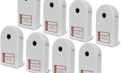 Zircon Contractor Pack of Leak Alert Electronic Water Detectors, Batteries not included, White, 8-Pack Standard Packaging product image