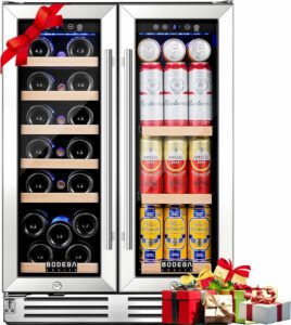 BODEGA 24-Inch Dual Zone Wine Cooler (19 Bottles, 57 Cans)