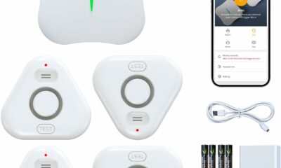 STECHRO Smart Water Leak Detector with 4 Sensors & Wi-Fi Gateway product image