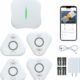 STECHRO Smart Water Leak Detector with 4 Sensors & Wi-Fi Gateway product image