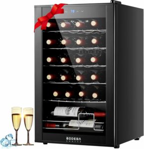 BODEGA 24-Bottle Compressor Wine Cooler with Digital Temperature Control