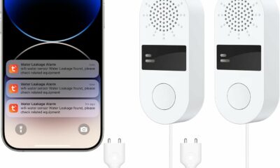 HASULL WiFi Water Leak Detector (2-Pack) with Cable Probe product image