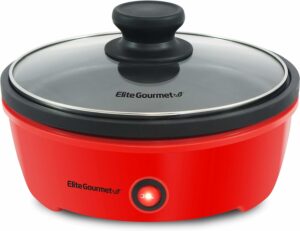 Elite Gourmet EGL-6101 650W Electric Skillet 8.5-Inch