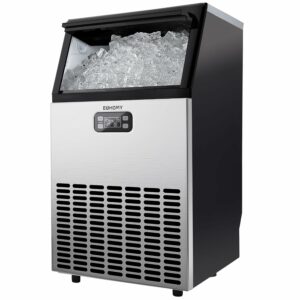 EUHOMY Under Counter Ice Maker 100lbs/24H 33lbs Storage