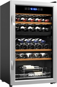 ROVSUN 33-Bottle Dual Zone Wine Cooler
