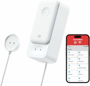 SwitchBot Water Leak Detector with 100dB Alarm (Wi-Fi, IP67)